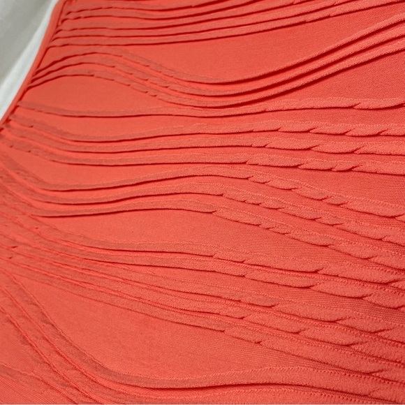 TANJAY Sleeveless Top Tank summer spring coral salmon waves vintage? - Picture 4 of 14